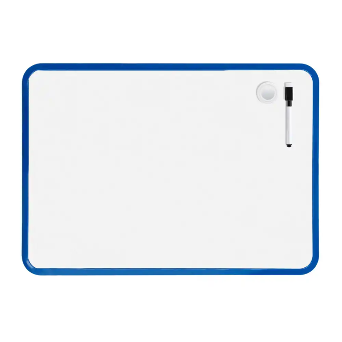 Liderpapel Pizarra Blanca Magnética Doble Cara Lisa 30x42 cm con Rotulador, Imán y Borrador 3
