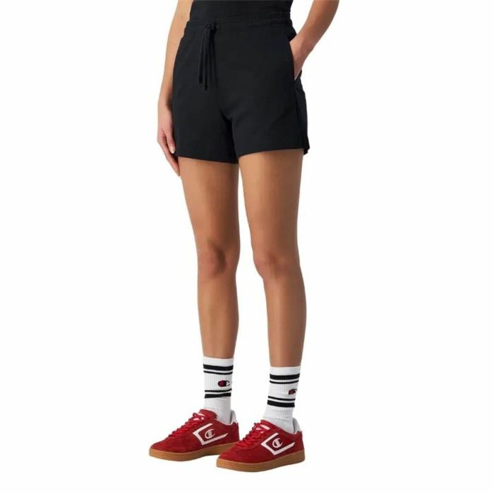 Pantalones Cortos Deportivos para Mujer Champion Negro 0 Pantalones Cortos Deportivos para Mujer Champion Negro 0