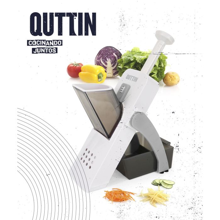 Quttin Cortador de Verduras 4 en 1, 14.5x14.5x33 cm, 735 g (6 Unidades) 2 Quttin Cortador de Verduras 4 en 1, 14.5x14.5x33 cm, 735 g (6 Unidades) 2
