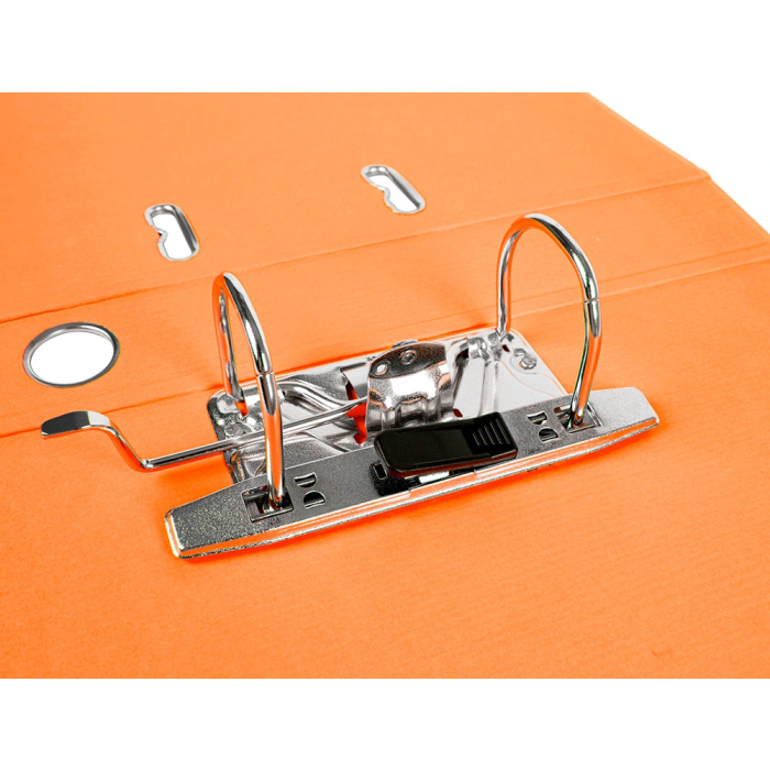 Liderpapel Archivador de palanca A4 Documenta forrado PVC con rado lomo 52mm naranja compresor metálico 3