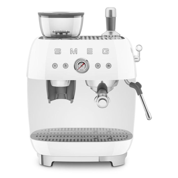 Smeg EGF03WHEU Máquina de Café Espresso 50's Style con Molinillo Integrado Blanca 2