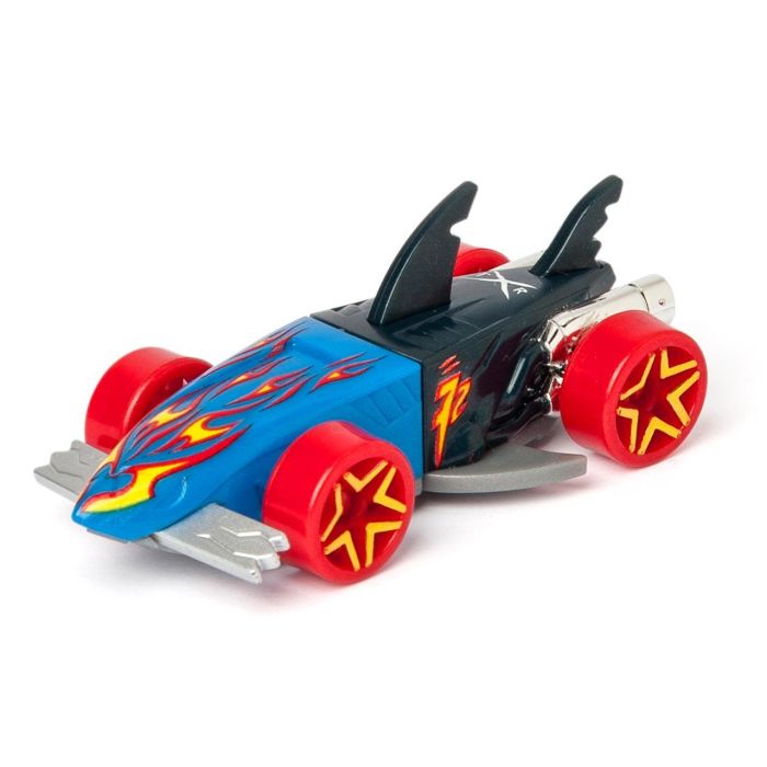 T-Racers Camión Lanzador Shark Squad PTRSP114IN80 con 2 Coches Exclusivos y Sistema Mix N'Race 2