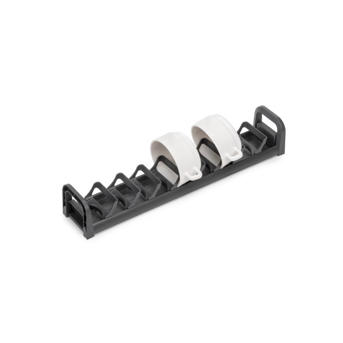 Emuca Portabol Orderbox para cajón, 90x470mm, Aluminio y Plástico, Gris antracita 4