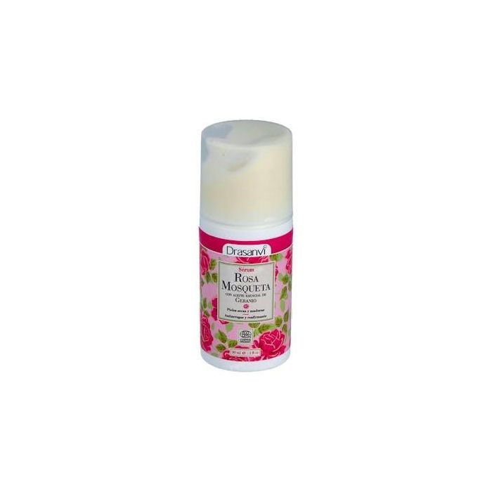DRASANVI Serum Facial Rosa Mosqueta 30ml Ecocert - Hidratante, Regenerador, Antiarrugas para el Envejecimiento Celular