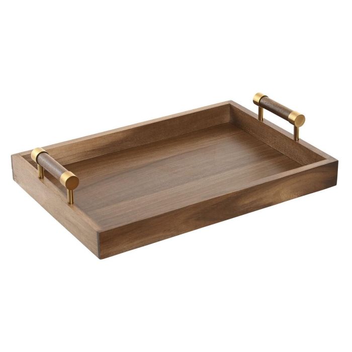 Bandeja Basicos DKD Home Decor Natural Dorado 26.5 x 8 x 39 cm Bandeja Basicos DKD Home Decor Natural Dorado 26.5 x 8 x 39 cm