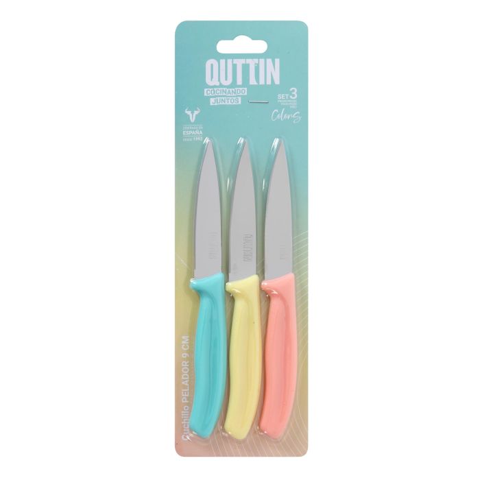 Set de 3 cuchillos peladores Inde 9 cm (18 Cajas) 1 Set de 3 cuchillos peladores Inde 9 cm (18 Cajas) 1