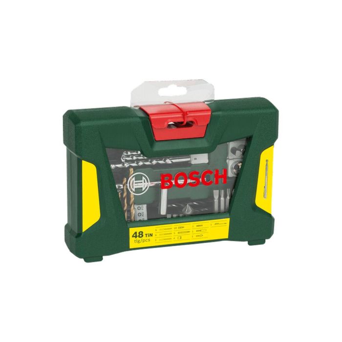 Bosch 3165140751544 Juego de Brocas y Taladros V-Line de 48 Piezas con Vástago Magnético 8