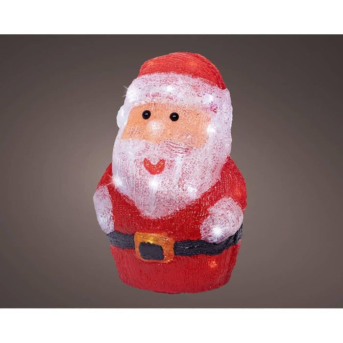 Lumineo Figura Papá Noel Acrílico LED Luz Fría Exterior 30 LEDs 17 x 14 x 23.50 cm 1