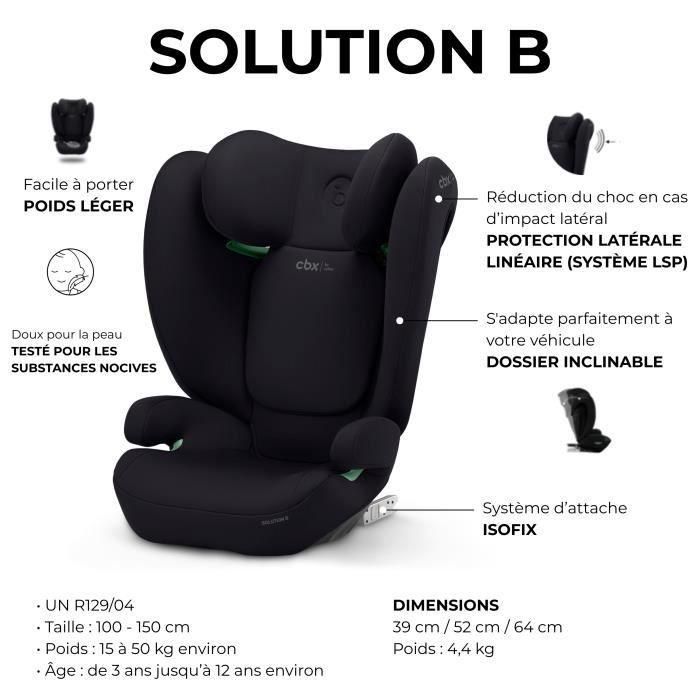 Cybex CYB4063846370764 - Silla de Coche SEP B I-Fix Volcano Negro Grupo 2/3 1