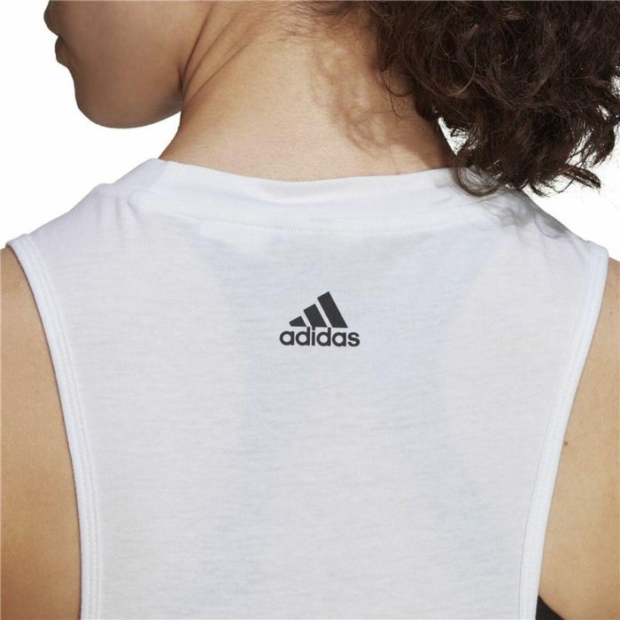Camiseta para Mujer sin Mangas Adidas AEROREADY Racerback Blanco XS 1 Camiseta para Mujer sin Mangas Adidas AEROREADY Racerback Blanco XS 1