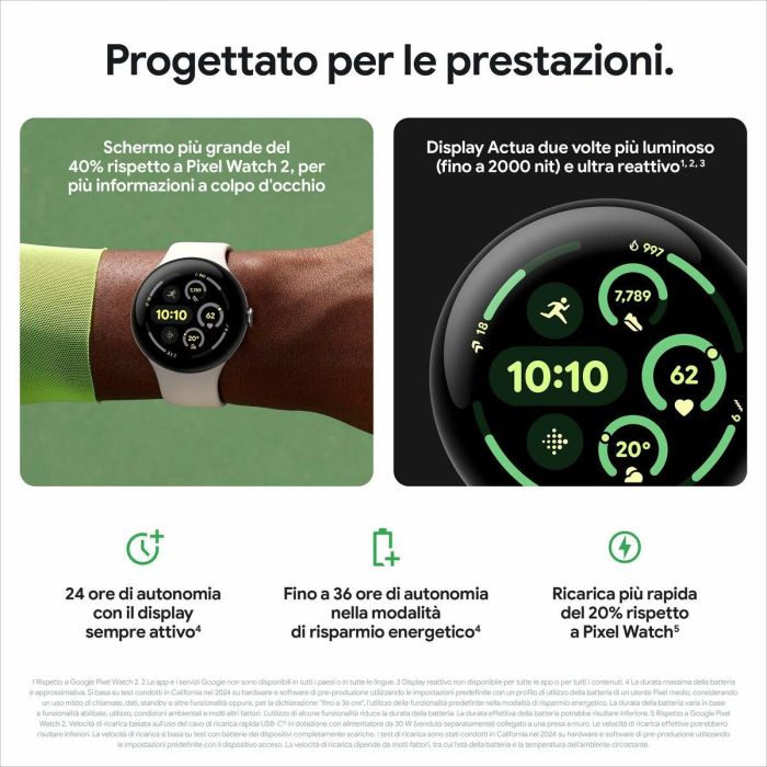 Smartwatch Google GA05785-DE Negro 1,4" 45 mm 9