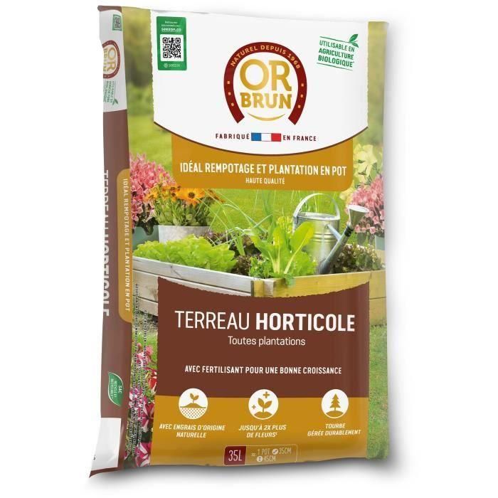 Or Brun OBRTHOR35N Tierra hortícola MARRÓN ORO 35 L Or Brun OBRTHOR35N Tierra hortícola MARRÓN ORO 35 L