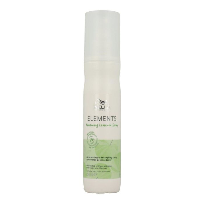 Wella Elements Renewing Leave-In Spray 150ml - Protector queratina, fortalece, da brillo, suaviza y desenreda