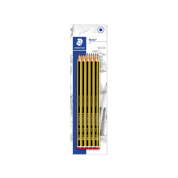 Staedtler Noris n.2 HB Lápices de Grafito Blister 10 Unidades 6