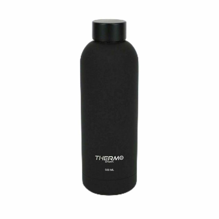 Botella Térmica ThermoSport Soft Touch Negro 500 ml (6 Unidades)