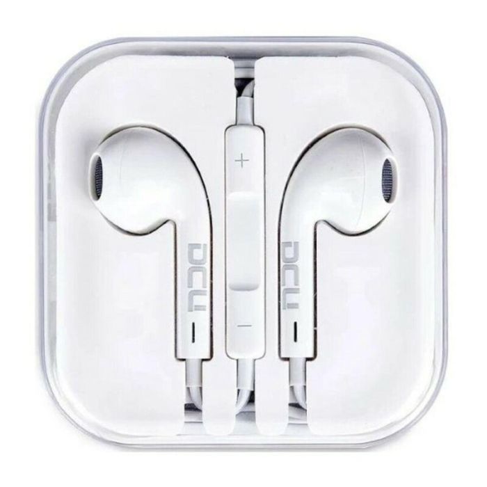 Auriculares de Botón DCU 34151000 Blanco 1