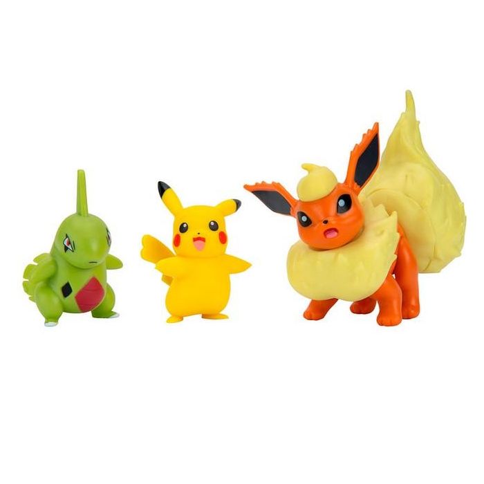 Jazwares Figura Pokemon Multipack 3 Aleatorio - Pack de 3 Figuras Poderosas, 4 Surtidos Diferentes 1