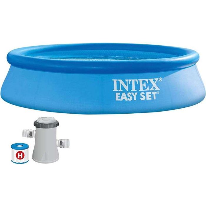 Piscina hinchable redonda easy set con depuradora filtro (capacidad 3077 litros) 305x61 cm Piscina hinchable redonda easy set con depuradora filtro (capacidad 3077 litros) 305x61 cm