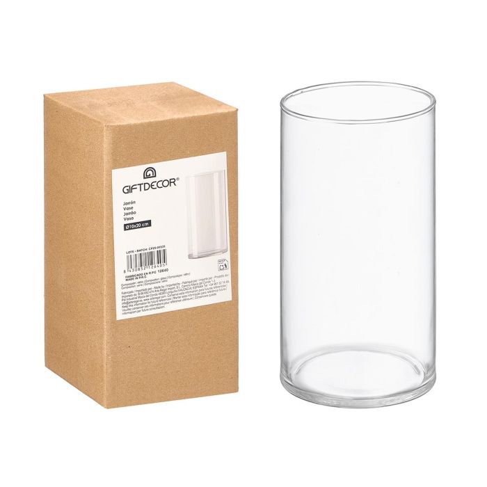 Florero Cristal Cilindro 10X20Cm Giftdecor (Set de 12) 0 Florero Cristal Cilindro 10X20Cm Giftdecor (Set de 12) 0