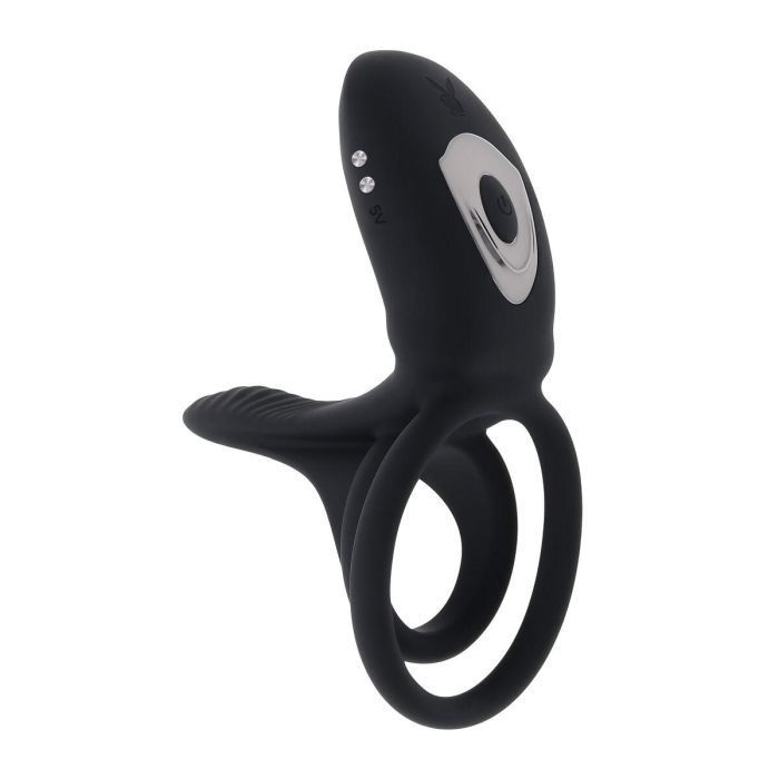 Anillo para el Pene Playboy Negro 0 Anillo para el Pene Playboy Negro 0