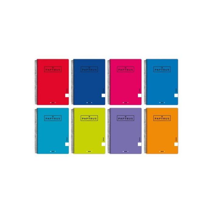 Bloc Papyrus Tapa Normal Fº 80H Pauta 2.5 90G Col.Surt. (Set de 10)