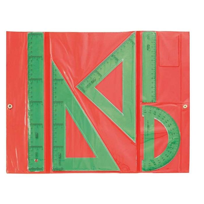 Safta Conjunto de Dibujo Escolar Completo con Reglas Verdes para Niños de 3 Años - Material Preescolar 5