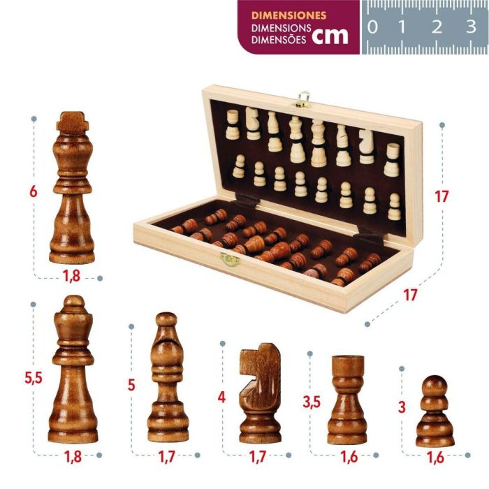 Ajedrez CB Games Madera (6 Unidades) 1 Ajedrez CB Games Madera (6 Unidades) 1