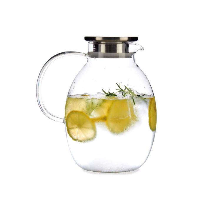 Jarra de Cristal Borosilicato Vivalto 2,5L - 15.5x22x20 cm (6 Unidades) 4 Jarra de Cristal Borosilicato Vivalto 2,5L - 15.5x22x20 cm (6 Unidades) 4