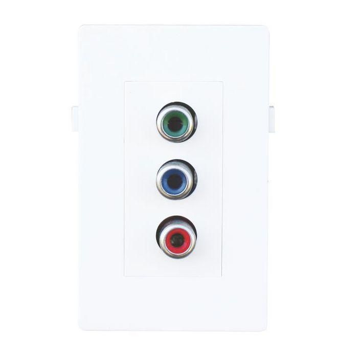 Garbot Módulo de Pared Empotrado Multimedia 1.5M - Sistema de Conexión para PC, Video, Audio, Control y Red, Instalación Mural 75x50mm