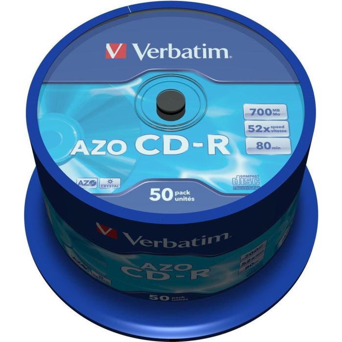 VERBATIM CD-R 700Mb 52X (Tarrina 50 unidades)