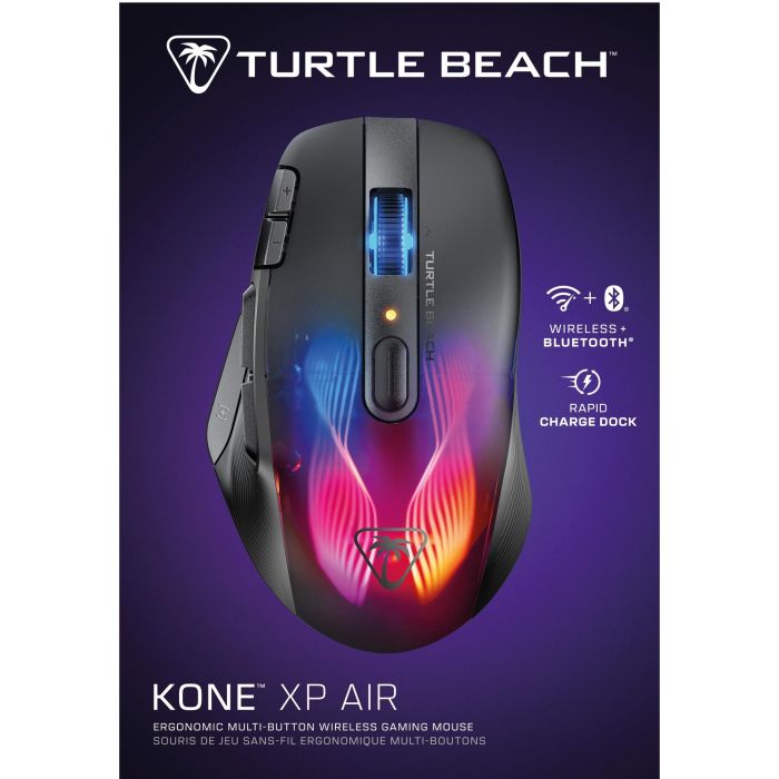 Turtle Beach TUR0731855711000 Kone XP Air Ratón gaming inalámbrico con estación de carga, Negro. 4
