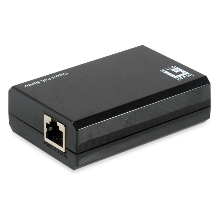 Level One POS-5001 Divisor USB-C PD 3.0 Gigabit PoE 50W 10/100/1000Base-T(X) Negro Puerto RJ45 1 Entrada 1 Salida IEEE 802.3af/at/bt 1