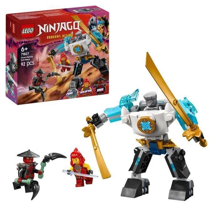 Lego Ninjago Juego de Construcción Armadura Robótica de Combate del Ninja Zane para Niños y Niñas Mayores de 6 Años