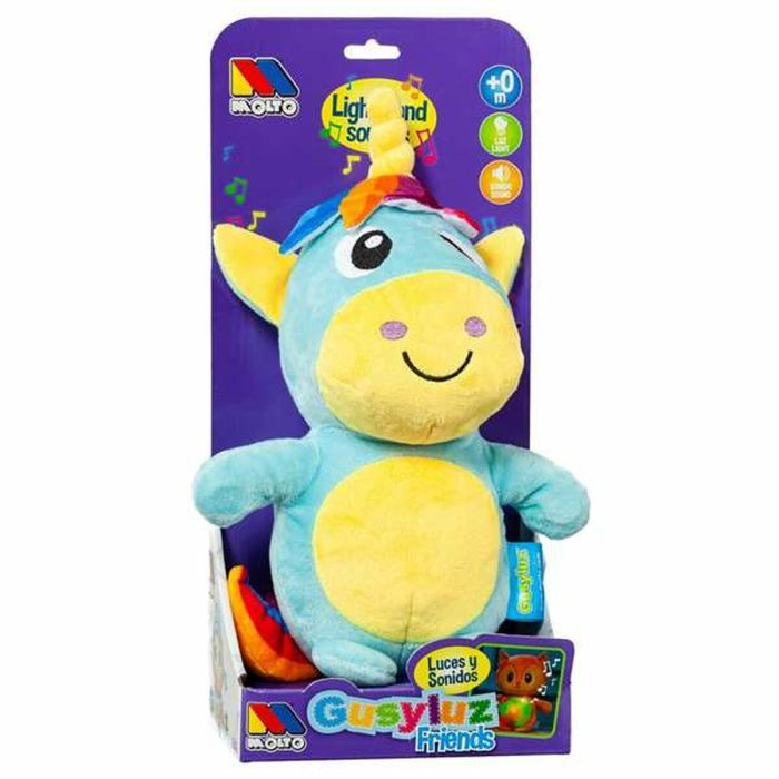 Gusyluz unicornio con luz y sonido 24 cm 3