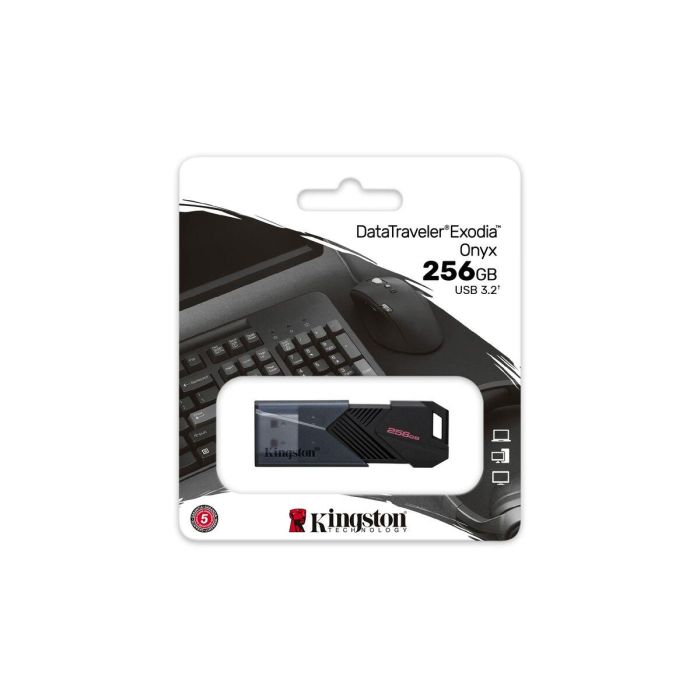 Kingston DTXON/256GB Pendrive 256GB DataTraveler Exodia Onyx USB 3.2 Gen 1 con capuchón móvil negro mate 23