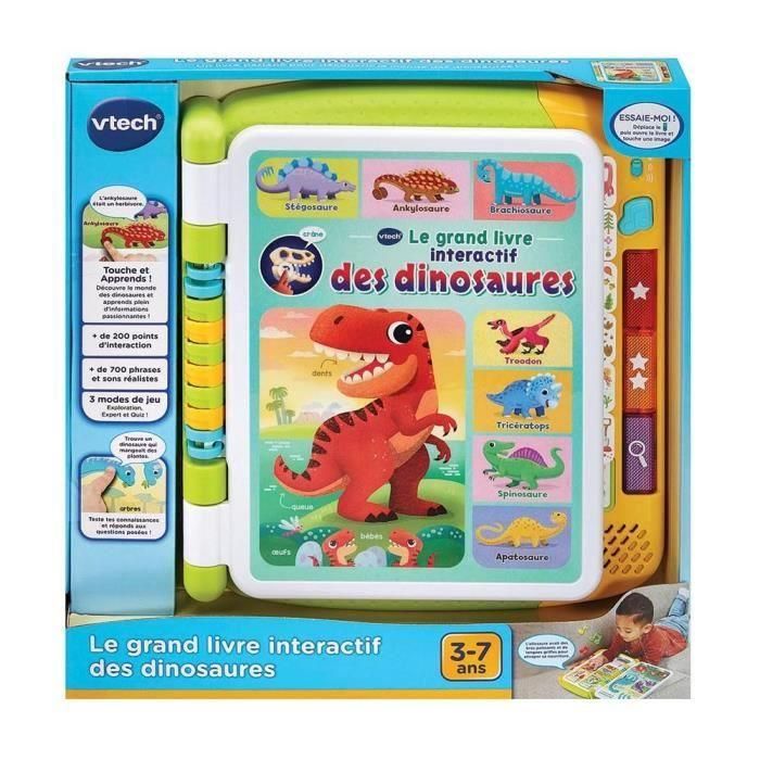 Vtech VTE3417766192059 - El Gran Libro Interactivo de Dinosaurios para Niños 2