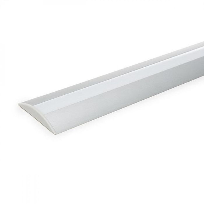 Perfíl Aluminio para Tira LED Difusor Opal  LLE-ALP021 x 2M 1