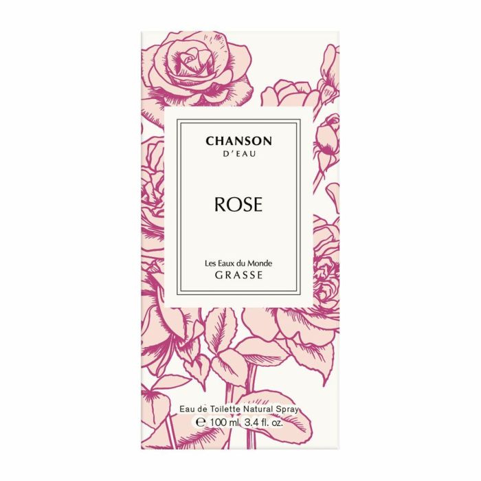 Chanson D'Eau Les Eaux du Monde ROSE Eau de Toilette para Mujer, Fragancia Floral de Rosas con Pomelo y Lichi, Vapo 100 ml 3