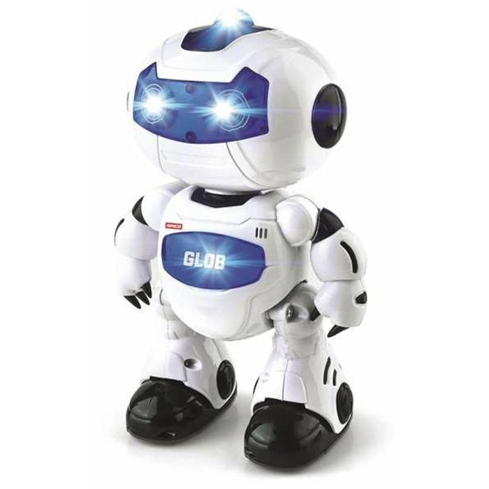 Glob Robot Radio Control interactivo con luces, sonidos y movimientos, habla en inglés 24x17 cm, Plástico, 4+ años 1 Glob Robot Radio Control interactivo con luces, sonidos y movimientos, habla en inglés 24x17 cm, Plástico, 4+ años 1