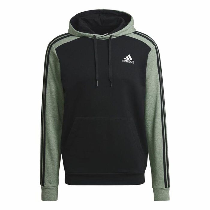 Sudadera con Capucha Hombre Adidas Essentials Mélange French Terry Negro 0 Sudadera con Capucha Hombre Adidas Essentials Mélange French Terry Negro 0