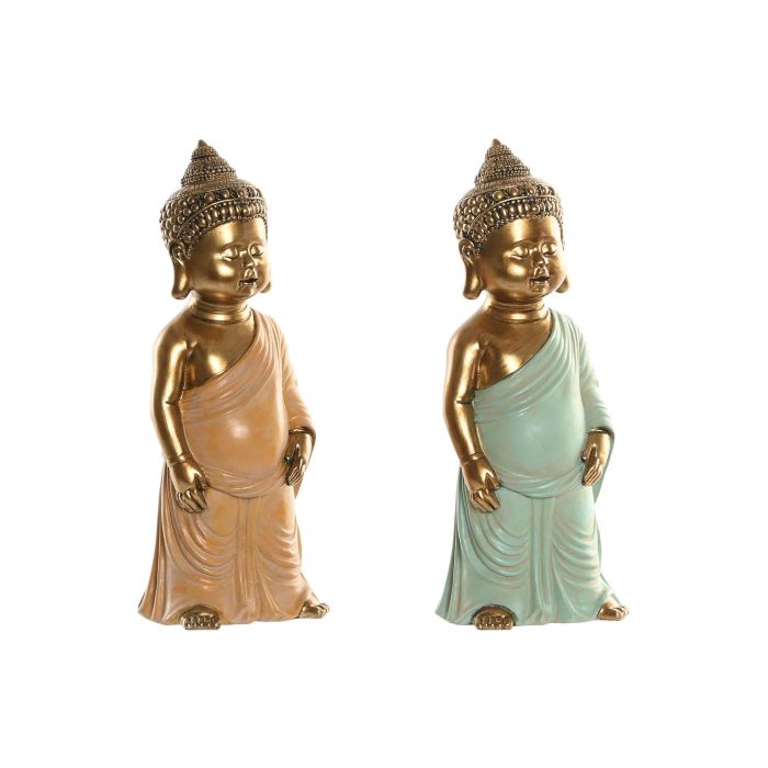 Figura Oriental DKD Home Decor Rosa Verde 8 x 24 x 10 cm (2 Unidades) Figura Oriental DKD Home Decor Rosa Verde 8 x 24 x 10 cm (2 Unidades)