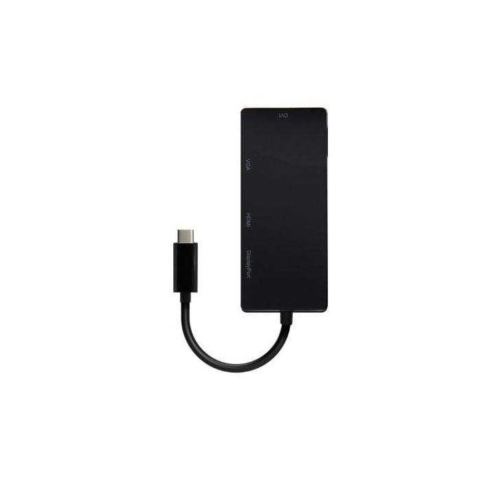 AISENS - CONVERSOR USB-C A DP/DVI/HDMI/VGA, USB-C/M-DP/H-DVI/H-HDMI/H-VGA/H, NEGRO, 15CM 1 AISENS - CONVERSOR USB-C A DP/DVI/HDMI/VGA, USB-C/M-DP/H-DVI/H-HDMI/H-VGA/H, NEGRO, 15CM 1