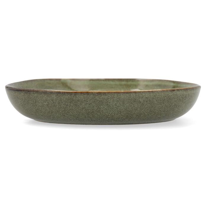 Bidasoa Ikonic Plato Sopa Cerámica Verde Brillo 20,5x19,5 cm (24 Unidades) 1