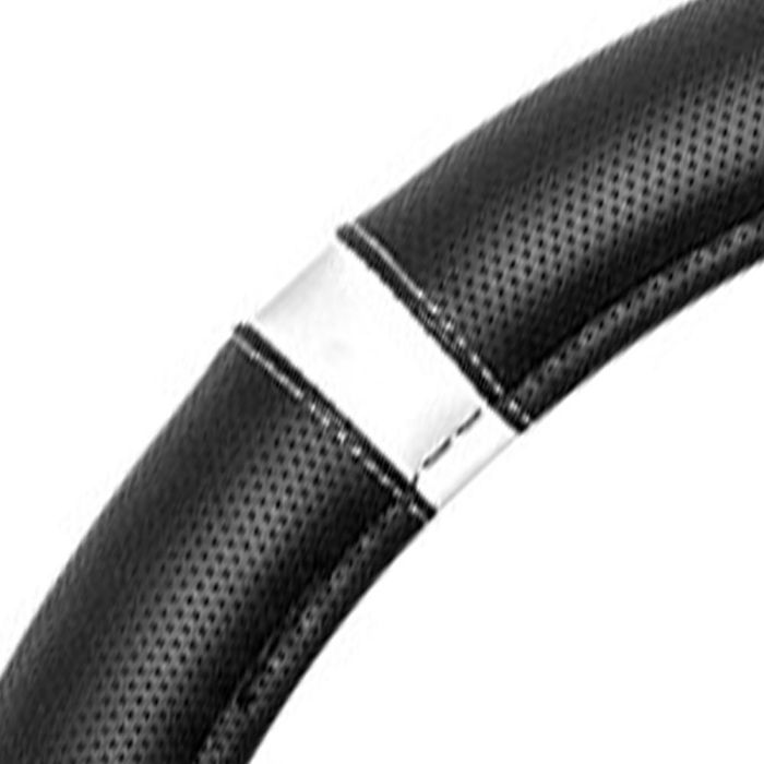 Momo Funda Volante Supergrip Universal Negro-Blanco 38-39 cm MOMLSWC014BW 3