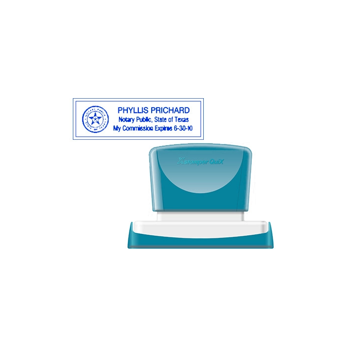 X'stamper Sello Quix Personalizable Color Azul Medidas 22x69 mm Q-18 0 X'stamper Sello Quix Personalizable Color Azul Medidas 22x69 mm Q-18 0