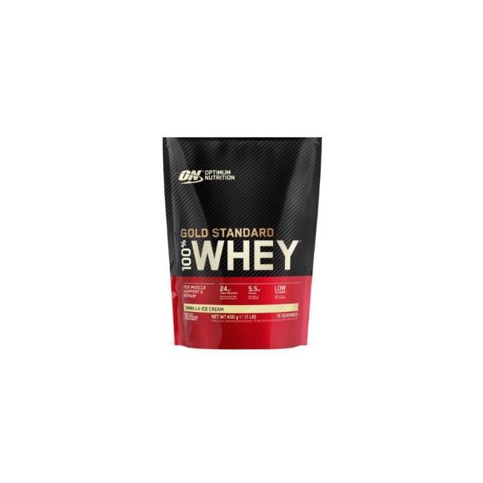 OPTIMUM NUTRITION Proteína 100% Whey Gold Standard Sabor Vainilla Ice Cream 450g