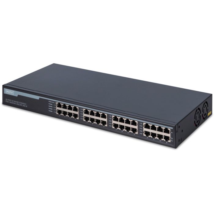 Digitus DN-95116 Inyector PoE+ Hub Gigabit Ethernet 16 Puertos 802.3at, 250W Total, 30W/Puerto, 10Gbps para APs, Cámaras IP 0 Digitus DN-95116 Inyector PoE+ Hub Gigabit Ethernet 16 Puertos 802.3at, 250W Total, 30W/Puerto, 10Gbps para APs, Cámaras IP 0