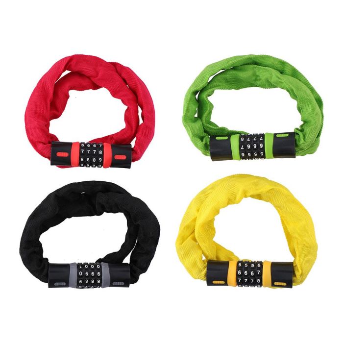 Dunlop Candado de Seguridad con Bloqueo Numérico para Bicicleta/Moto Colores Surtidos 1 Dunlop Candado de Seguridad con Bloqueo Numérico para Bicicleta/Moto Colores Surtidos 1