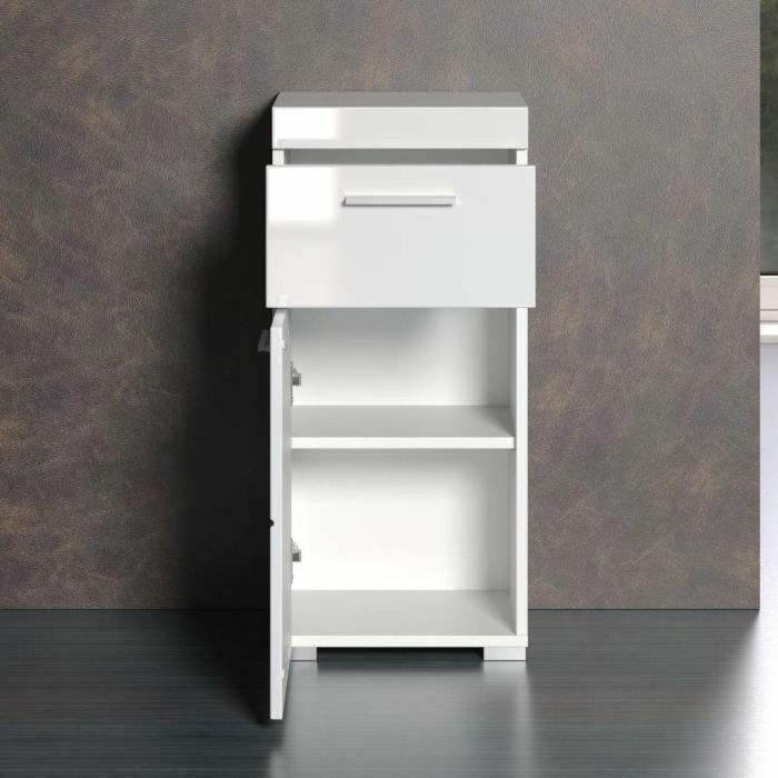 Trendteam TRE4251014141968 Mueble bajo de baño AMANDA 1 puerta + 1 cajón Blanco L37 x P31 x H79 cm 2 Trendteam TRE4251014141968 Mueble bajo de baño AMANDA 1 puerta + 1 cajón Blanco L37 x P31 x H79 cm 2
