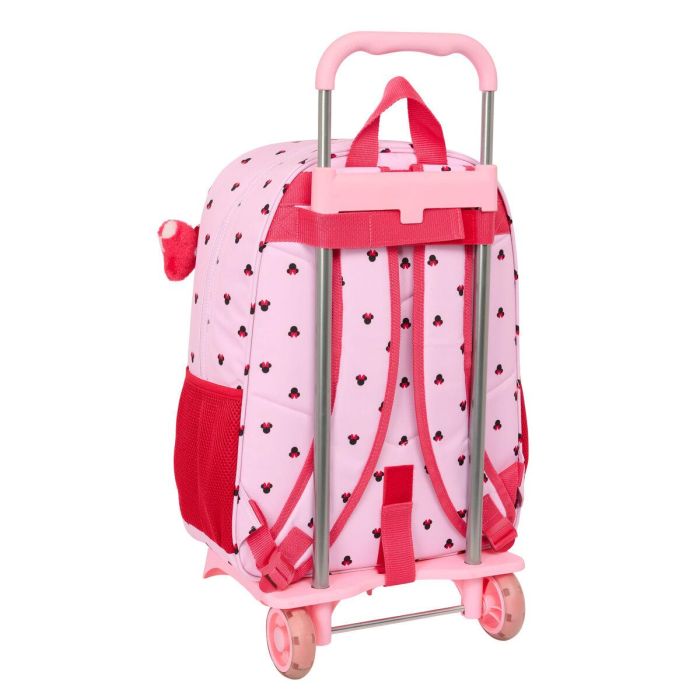 Mochila Escolar con Ruedas Minnie Mouse Naive Rosa 33 x 42 x 14 cm 1